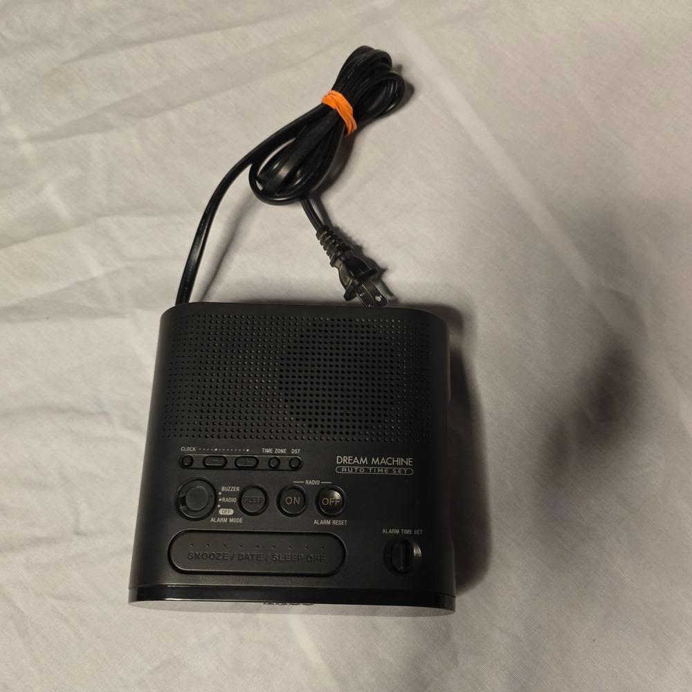 Vintage Sony Dream Machine FM/AM Alarm Clock Radio Model ICF-C218 Tested & Works